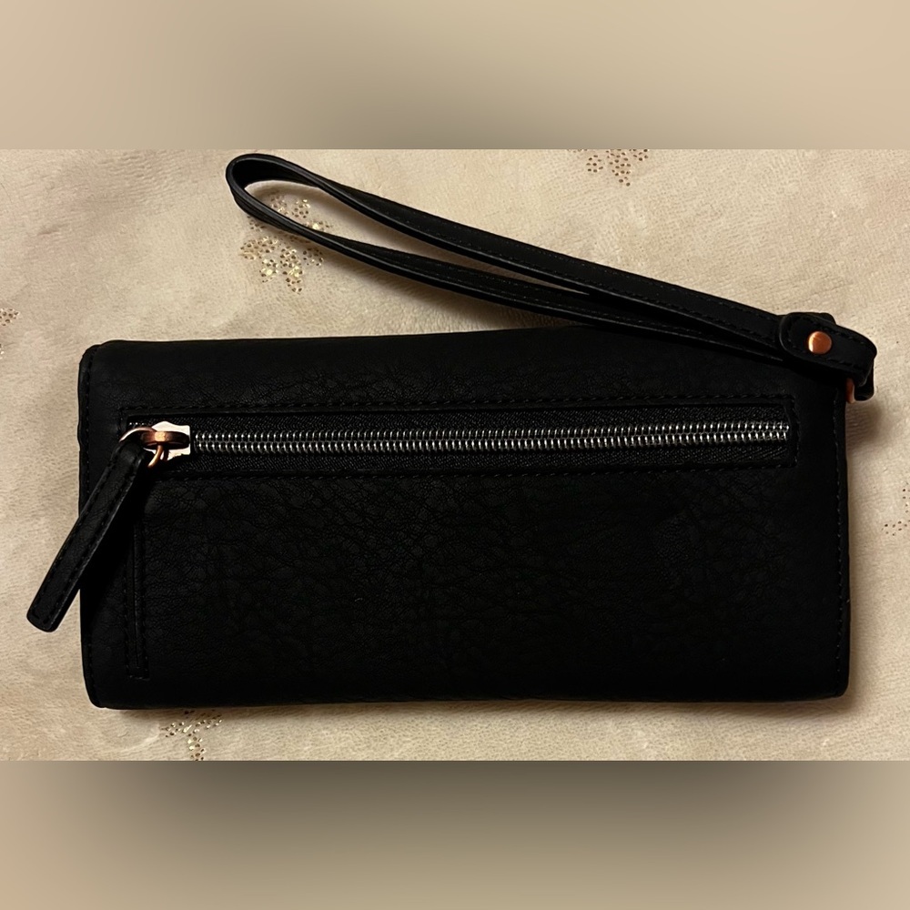 EUC Calvin Klein Black W/ Gold Studs Wallet clutch - Picture 2 of 8